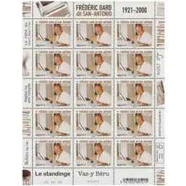 Édition Limitée Timbre de collection France - Feuillets de France F002 "Frdric Dard"