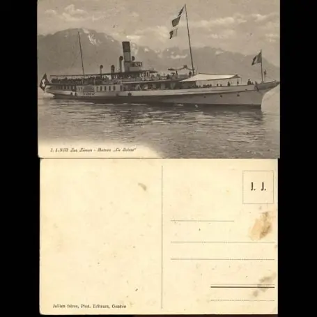 Promotion Suisse - Le lac Leman - Bateau La Suisse