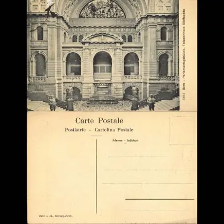 En Vogue Suisse - Parlamentsgeba¤ude - Treppenhaus Sudfacade