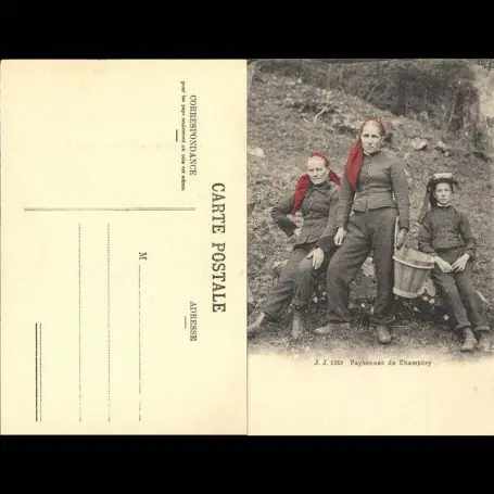 Achat Immédiat Suisse - Paysannes de Champery - Beau plan