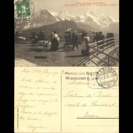 Suisse - Schynige Platte - Eiger - Munch und Jungfrau Tendance