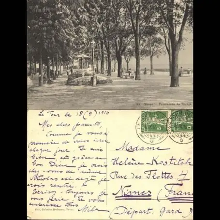 Suisse - Vevey - Promenade du Rivage Remise