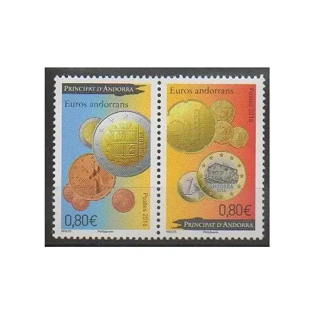 Andorre - 2016 - No 777/778 - Monnaies, billets ou médailles Promotion