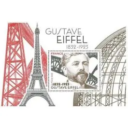 Timbre de collection France - F5662 - Mini Bloc Gustave Eiffel 1832-1923 Meilleur Prix