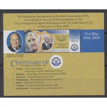 Papouasie-Nouvelle-Guinée - 2004 - No BF29 - Football Retour Gratuit