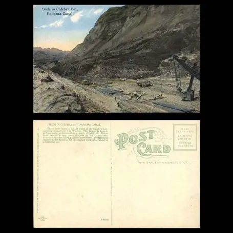 Panama Canal - Slide in Culebra Cut Paiement Sécurisé