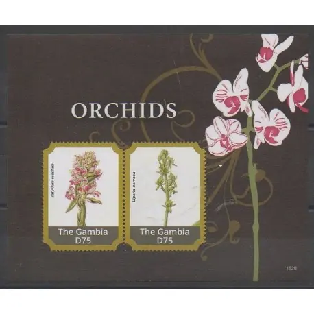 Vente Flash Gambie - 2015 - No BF853 - Orchidées