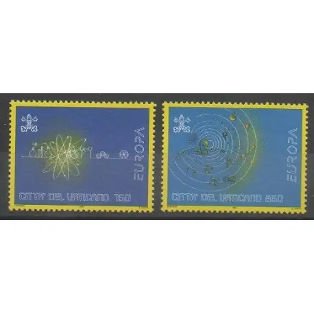 Vatican - 1994 - No 984/985 - Sciences et Techniques - Europa Fait Main