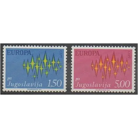Yougoslavie - 1972 - No 1343/1344 - Europa Offre Exclusive