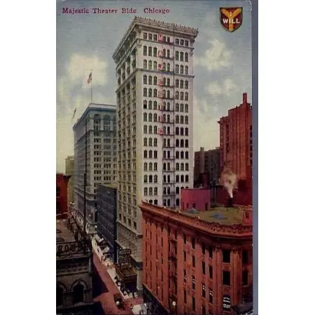 Expédition Rapide USA - Chicago - Majestic Theater Bldg.