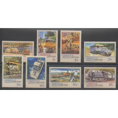 Christmas (Iles) - 1990 - No 306/313 - Transports Super Prix