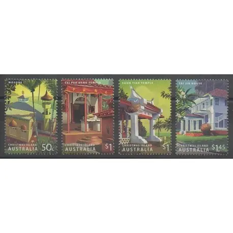 Christmas (Iles) - 2006 - No 585/588 - Religion Marque
