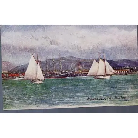 USA - Hawaa¯ - Honolulu - The harbour - Oilette Usine Directe