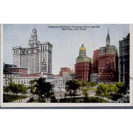 Livraison Mondiale USA - New York - Municipal Bldg. Newspaper Row