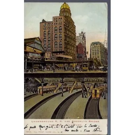 USA - New York - Underground R.R.& Brooklyn Bridge Usine Directe