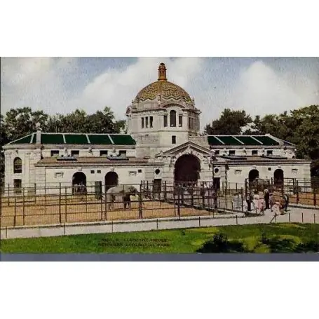 USA - New York - Zoological Park - Elephant House Gros Lot