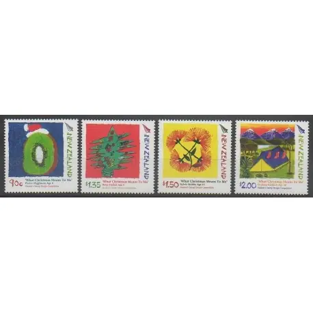 Nouvelle-Zélande - 2006 - No 2275/2278 - Noël - Dessins d'enfants Prix Cassé
