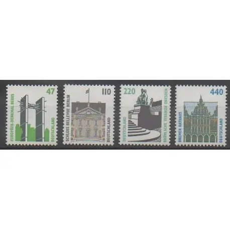 Allemagne - 1997 - No 1764 - 1766/1768 - Monuments Premium