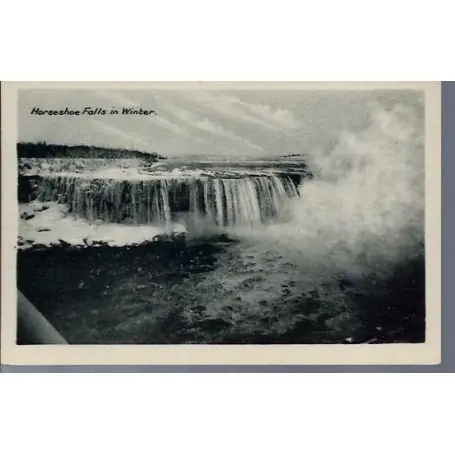 Canada - Horseshoe Falls in Winter Fait Main