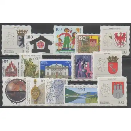 Allemagne - 1992 - No 1448/1462 Expédition Rapide