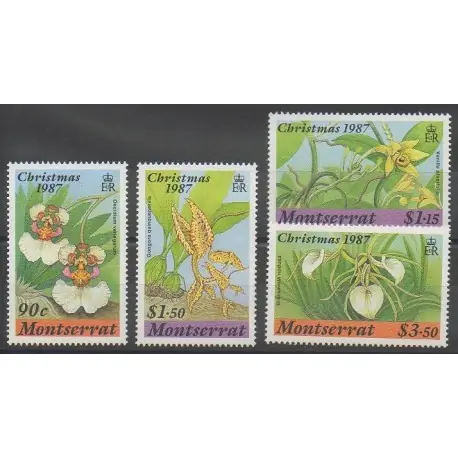 Meilleur Choix Montserrat - 1987 - No 657/660 - Orchidées