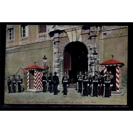 Commander Vite Monaco - Garde d' Honneur du Prince a la porte du Palais - Non voyage - Dos