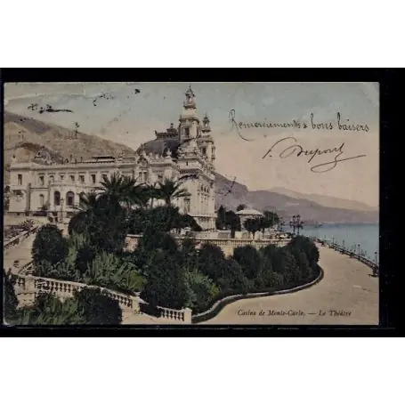 Usine Directe Monaco - Monte-Carlo - casino - le theatre - Voyage - Dos divise