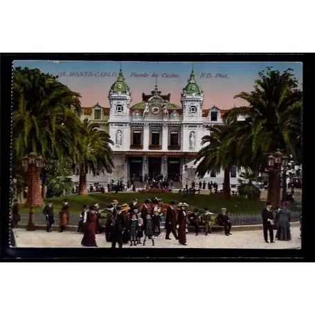Commande En Gros Monaco - Monte-Carlo - facade du casino - Non voyage - Dos divise