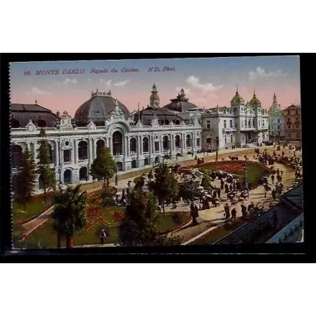 Monaco - Monte-Carlo - facade du casino - Non voyage - Dos divise En Vogue