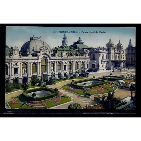 Garantie Incluse Monaco - Monte-Carlo - facade Nord du casino - Voyage - Dos divise