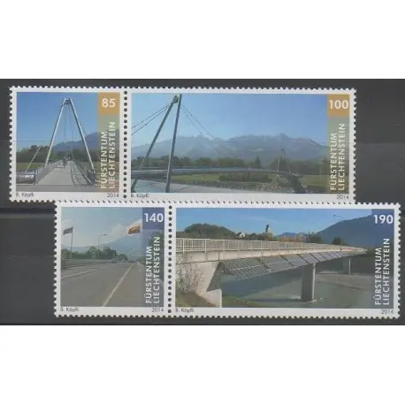 Offre Exclusive Liechtenstein - 2014 - No 1647/1650 - Ponts