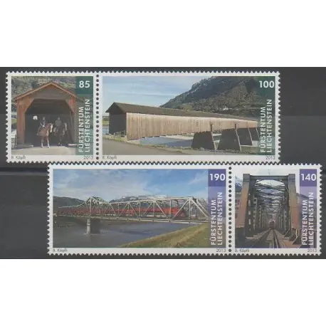 Liechtenstein - 2013 - No 1612/1615 - Ponts Usine Directe
