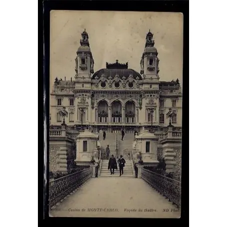 Nouvel Arrivage Monaco - Monte-Carlo - le casino - Facade du Theatre - Non voyage - Dos div