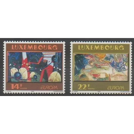 Paiement Sécurisé Luxembourg - 1993 - No 1268/1269 - Peinture - Europa