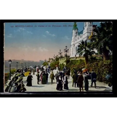 Monaco - Monte-Carlo - le casino et les terrasses - Non voyage - Dos divise Solde