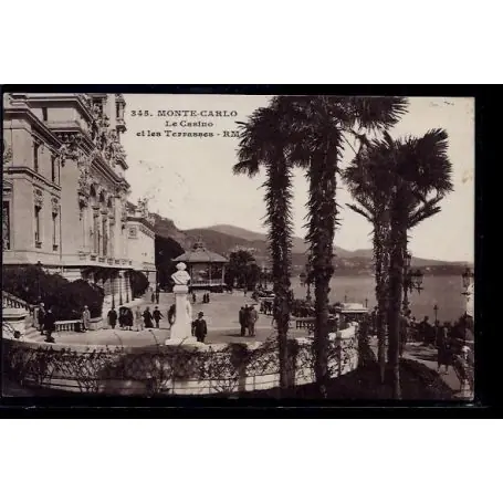 Monaco - Monte-Carlo - le casino et les terrasses - Voyage - Dos divise Meilleure Vente