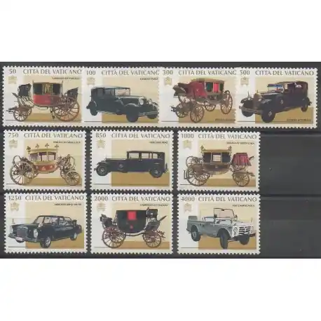 Vente Directe Vatican - 1997 - No 1059/1068 - Voitures - Papauté