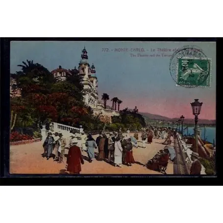 Nouvel Arrivage Monaco - Monte-Carlo - le Theatre et les terrasses - Voyage - Dos divise