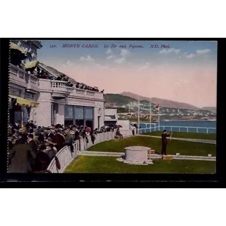 Monaco - Monte-Carlo - le tir aux pigeons - Non voyage - Dos divise Nouveauté