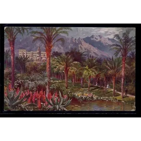 Monaco - Monte-Carlo - les jardins vue de l' Hotel Riviera-Palace - Voyage Bon Marché