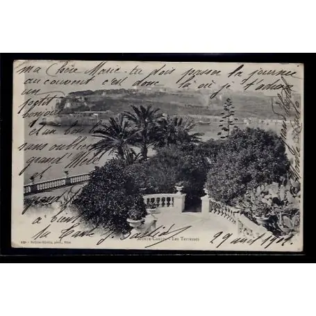 Monaco - Monte-Carlo - les terrasses - Voyage - Dos non divise Top Qualité