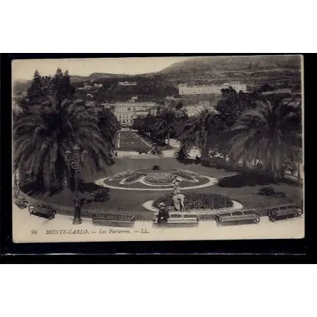 Monaco - Monte-Carlo - les parterres - Non voyage - Dos divise Meilleure Vente