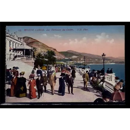 Monaco - Monte-Carlo - les terrasses du casino - Non voyage - Dos divise Dernier Modèle