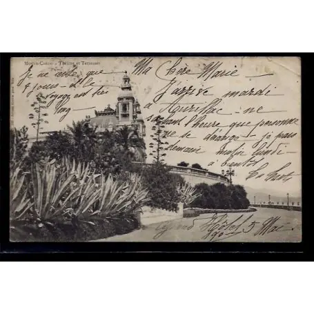 Vente Directe Monaco - Monte-Carlo - Theatre et Terrasses - Voyage - Dos non divise