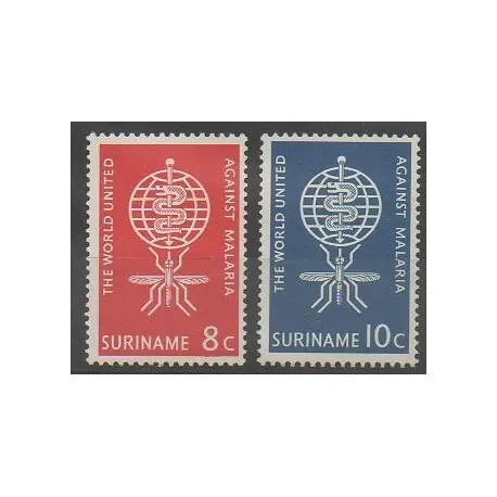 Meilleur Prix Surinam - 1962 - No 371/372 - Santé ou Croix-Rouge