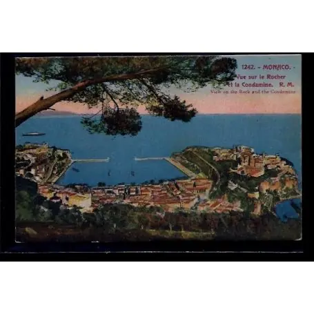 Monaco - vue sur le rocher et la condamine - Voyage - Dos divise Achat Immédiat