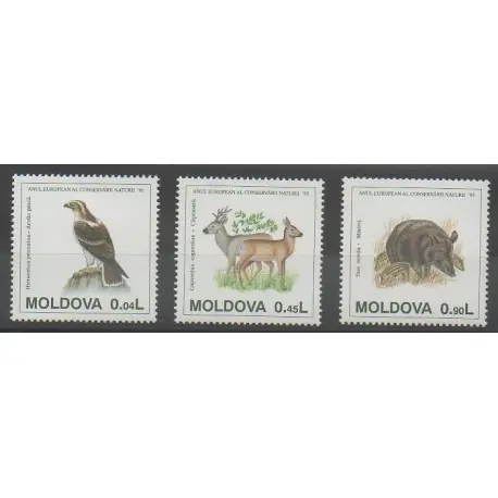 Pas Cher Moldavie - 1995 - No 129/131 - Animaux