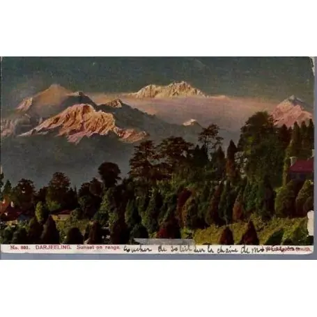 Artisanat Inde - Darjeeling - Sunset on range