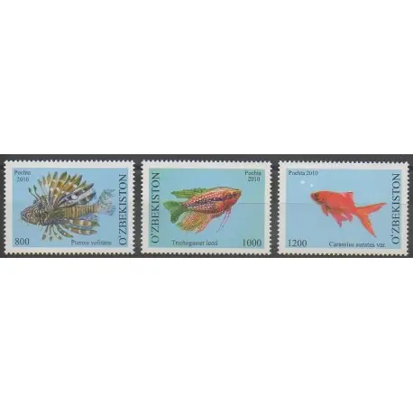 Acheter Direct Ouzbékistan - 2010 - No 807/809 - Animaux marins