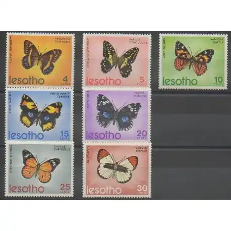 Lesotho - 1973 - No 242/248 - Insectes Top Vente